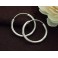 925 Sterling Silver 2 Pairs of  Hoop Earrings 2x20mm.