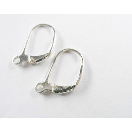 925 Sterling Silver 3 pairs Lever Back Earrings 9x14 mm
