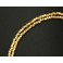 24k Gold  Vermeil Style  130  Faceted Spacer Beads 1.5 mm. 8 inches