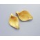 24k Gold Vermeil Style 2 Calla Lilly Bead Caps 10.5x18mm.