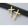 925 Sterling Silver 24k Gold Vermeil Style 2 Cross Charms