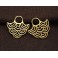 925 Sterling Silver 24k Gold Vermeil Style  2 Wave Design  Charms