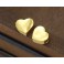 925 Sterling Silver 24k Gold Vermeil Style 2 Tiny Heart Beads 6x6.5mm.