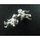925 Sterling Silver 2 Cupid Charms 11mm.
