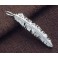 925 Sterling Silver Feather Pendant  6x26 mm.