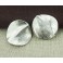 Karen Hill Tribe Silver 2 Textured Twist Disc Beads 21.5 mm.