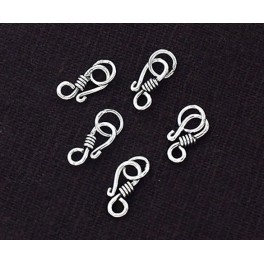 925 Sterling Silver 10 Clasps 10 mm.