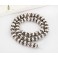 Karen Hill Tribe Silver 50 Small Pleat Beads 3x3.5 mm. 6 inches