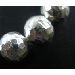 Karen Hill Tribe Silver 2 Hammered Round Beads 12 mm.