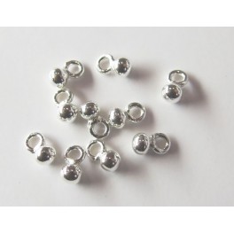 925 Sterling Silver 10 Ball Charms 3 mm.