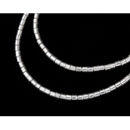 Karen Hill Tribe Silver 120 Tubular Beads 2x1.8mm. 9 inches