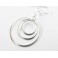 925 Sterling Silver Circle Ring Earrings 22mm.