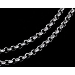 925 Sterling Silver  Rolo Chain 3.2 mm. 18 inches