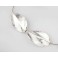 Hill Tribe Silver 2 Twisted Leaf Beads 13x22 mm.