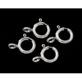 925 Sterling Silver 8 Trigger Ring Clasps 7 mm.
