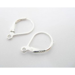 925 Sterling Silver 3 pairs Lever Back Earrings 10x15 mm.