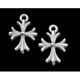 925 Sterling Silver 2 Cross Charms 10x12mm.