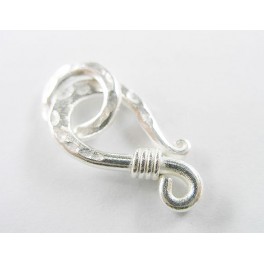 Karen Hill Tribe Silver Hammered  Clasp  22mm.