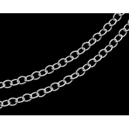 925 Sterling Silver Link Chain 2x3 mm. 40 inches