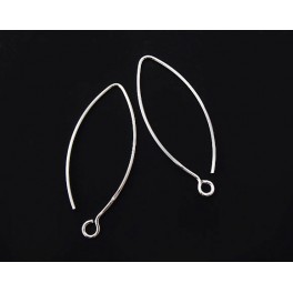 925 Sterling Silver 5 pairs of Ear Wires 11x31 mm.