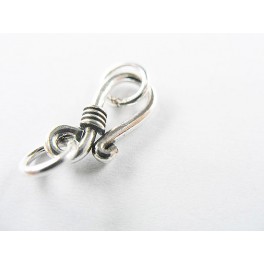 925 Sterling Silver 6 Clasps 14.5 mm.