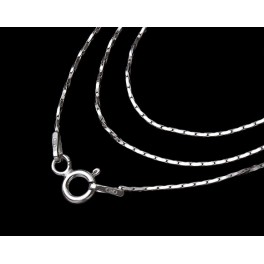 925 Sterling Silver Link Chain Necklace 0.8mm.16 inches
