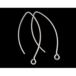 Sterling Silver 5 pairs of Ear Wires 12x32 mm.