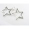 925 Sterling Silver 2 Star Charms 18.5mm.