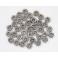 925 Silver 30  Oxidized Small Ring Beads 4 mm.