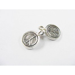 Karen Hill Tribe Silver 4 Peace Charms 10mm.