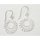 925 Sterling Silver Circle Ring Earrings 16.5mm.