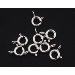 925 Sterling Silver 10 Trigger Ring Clasps 5mm.