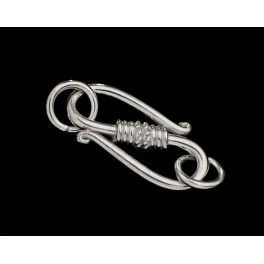 925 Sterling Silver 2 Clasps 23mm.