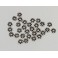 925 Sterling Silver 30 Daisy Spacer Beads 5 mm.