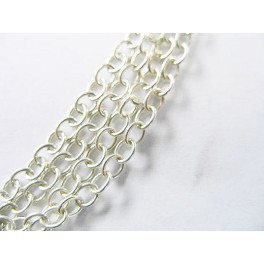 925 Sterling Silver Chain Link 3x3.7 mm., 30 inches