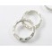 Karen Hill Tribe Silver 2 Hammered Jump Rings 16.5mm.