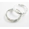 Karen Hill Tribe Silver 2 Hammered Jump Rings 20mm.