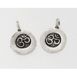 Karen Hill Tribe  Silver 4 Ohm Charms 10 mm.
