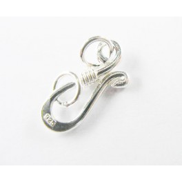 925 Sterling Silver 6 Clasps 13mm.