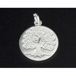 1 of 925 Sterling Silver Tree of Life Pendant 16.5mm.