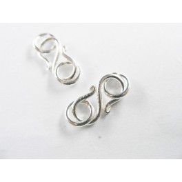4 of Karen Hill Tribe Silver Clasps 13 mm.