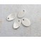 925 Sterling Silver 8 Oval Tag Charms 7x10mm.