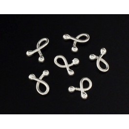 Karen Hill Tribe Silver 30 Dual Ball-ended Charms 4x8 mm.