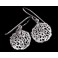 925 Sterling Silver Leaf Earrings 11x13 mm.Polish Finished
