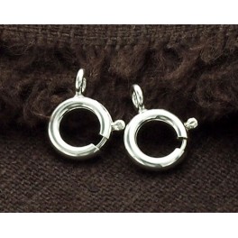 925 Sterling Silver 8 Trigger Ring Clasps 8 mm.