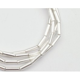Karen Hill Tribe Silver 70 Tubular Beads 1.4x4.5mm.13.5 inches