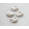 Karen Hill Tribe Silver 4 Oval Beads 8x12mm.