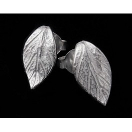 925 Sterling Silver Leaf Stud Earrings Post Findings 6x11mm.