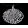 925 Sterling Silver Coral Pendant 36x26 mm.Polish Finished