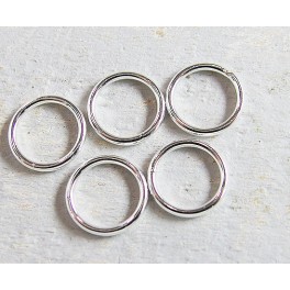 925 Sterling Silver 10 Closed Ring  1x10 mm.